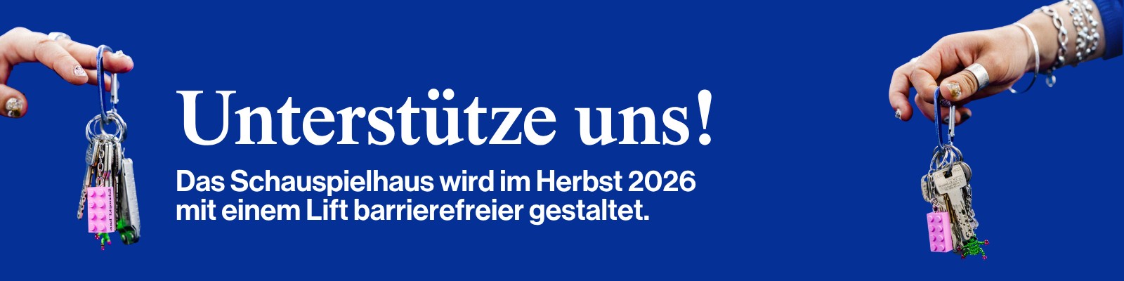 Bring mich rauf Lifteinbau im Schauspielhaus für mehr Barrierefreiheit